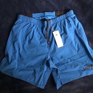 Hoka One One Men’s Performance Woven 7" Blue Running Shorts Size L